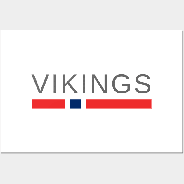 Vikings Norway Wall Art by tshirtsnorway